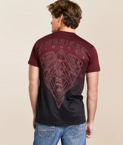 Tops|Graphic T-Shirts | American Fighter Cranston T-Shirt Cherry Black