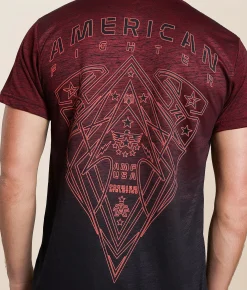 Tops|Graphic T-Shirts | American Fighter Cranston T-Shirt Cherry Black