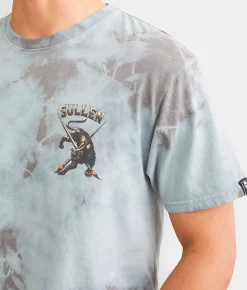 Graphic T-Shirts | Sullen Crawling Panther T-Shirt Slate Lt Grey Crystal Was