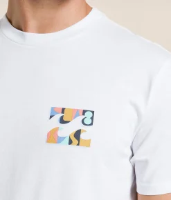Graphic T-Shirts | Billabong Crayon Wave T-Shirt White