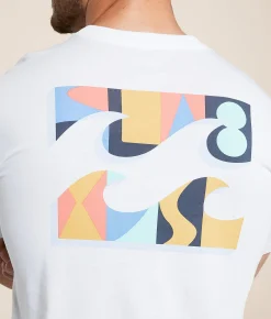 Graphic T-Shirts | Billabong Crayon Wave T-Shirt White