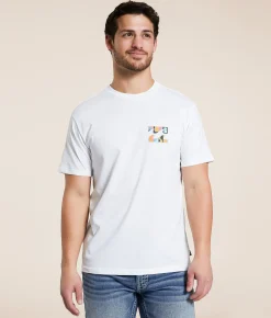 Graphic T-Shirts | Billabong Crayon Wave T-Shirt White