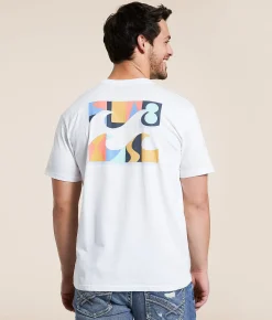 Graphic T-Shirts | Billabong Crayon Wave T-Shirt White