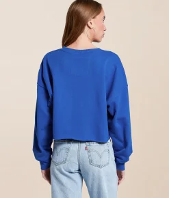 Gameday SOCIAL® Creighton Bluejays Cropped Pullover Royal Blue Best