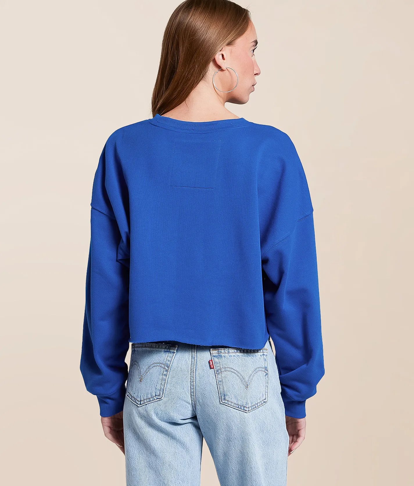 Gameday SOCIAL® Creighton Bluejays Cropped Pullover Royal Blue Best