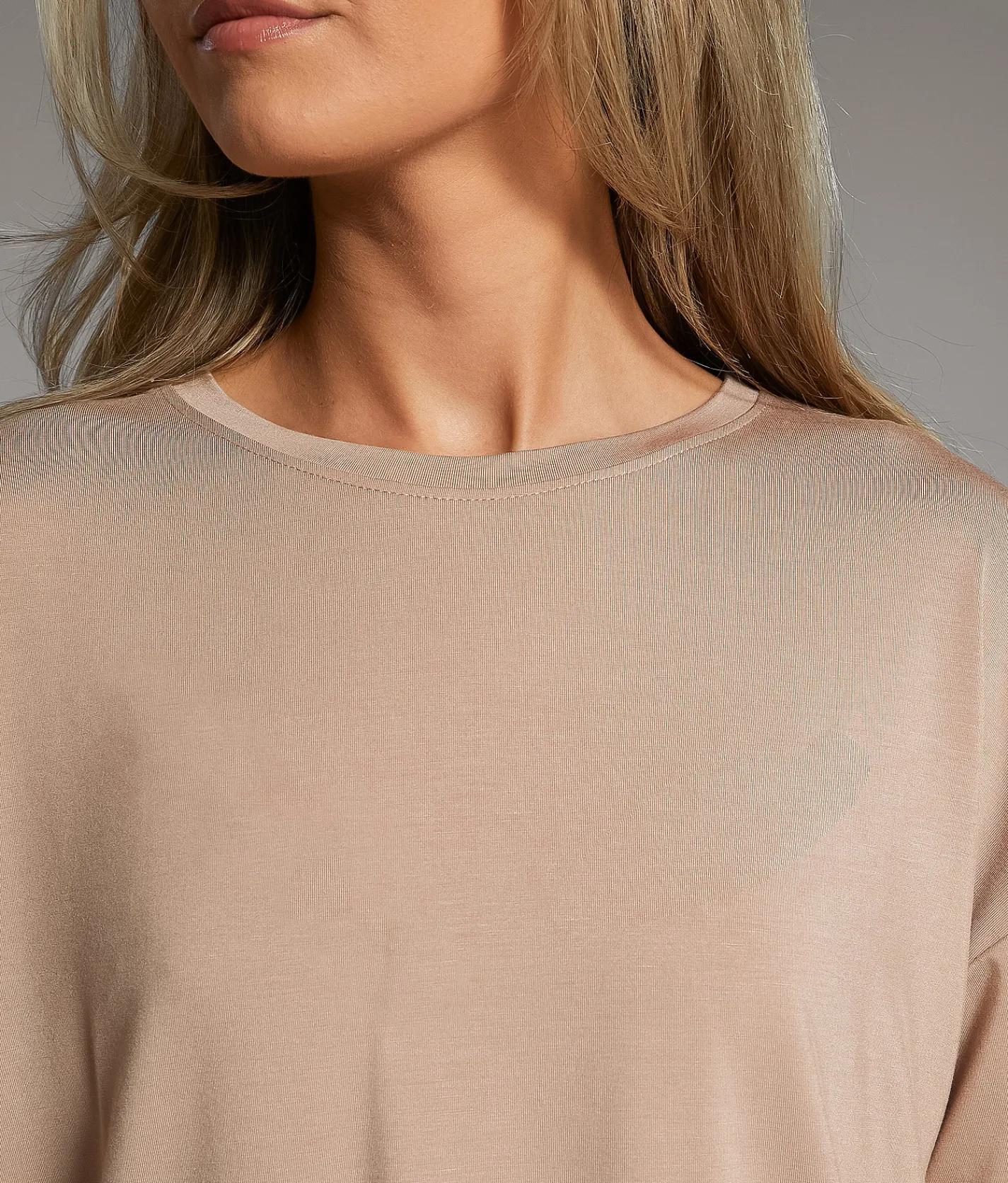 BKE Crew Neck T-Shirt Natural Discount