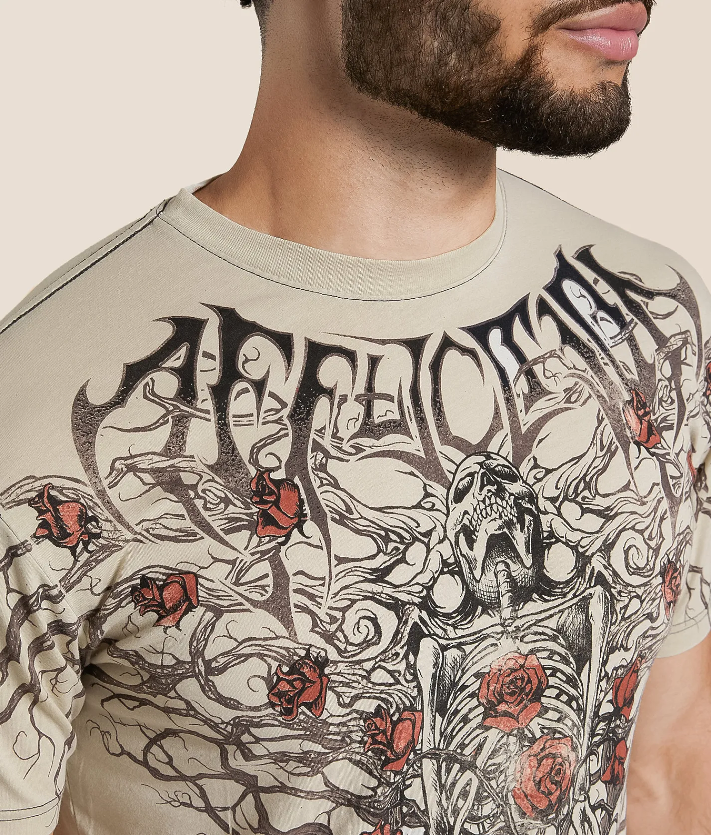 Tops|Graphic T-Shirts | Affliction Crimson Doom T-Shirt Peyote
