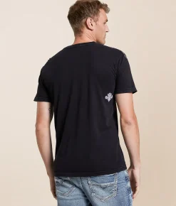 Tops|Graphic T-Shirts | Affliction Crimson Temple T-Shirt Black Lava Wash