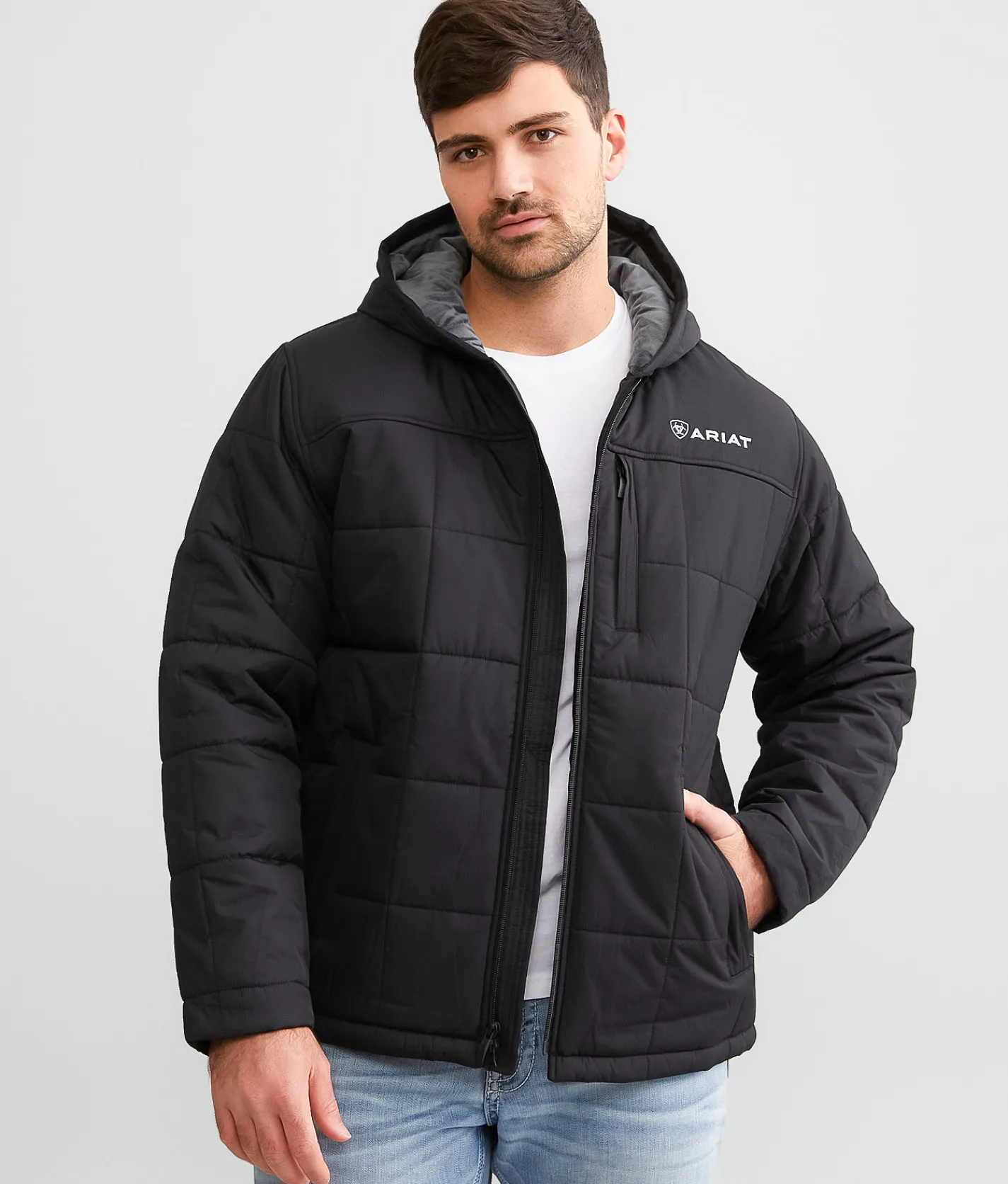 Ariat Crius Hooded Puffer Jacket Black Hot