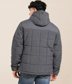 Tops|Coats & Jackets | Ariat Crius Insulated Hooded Jacket Grey Heather