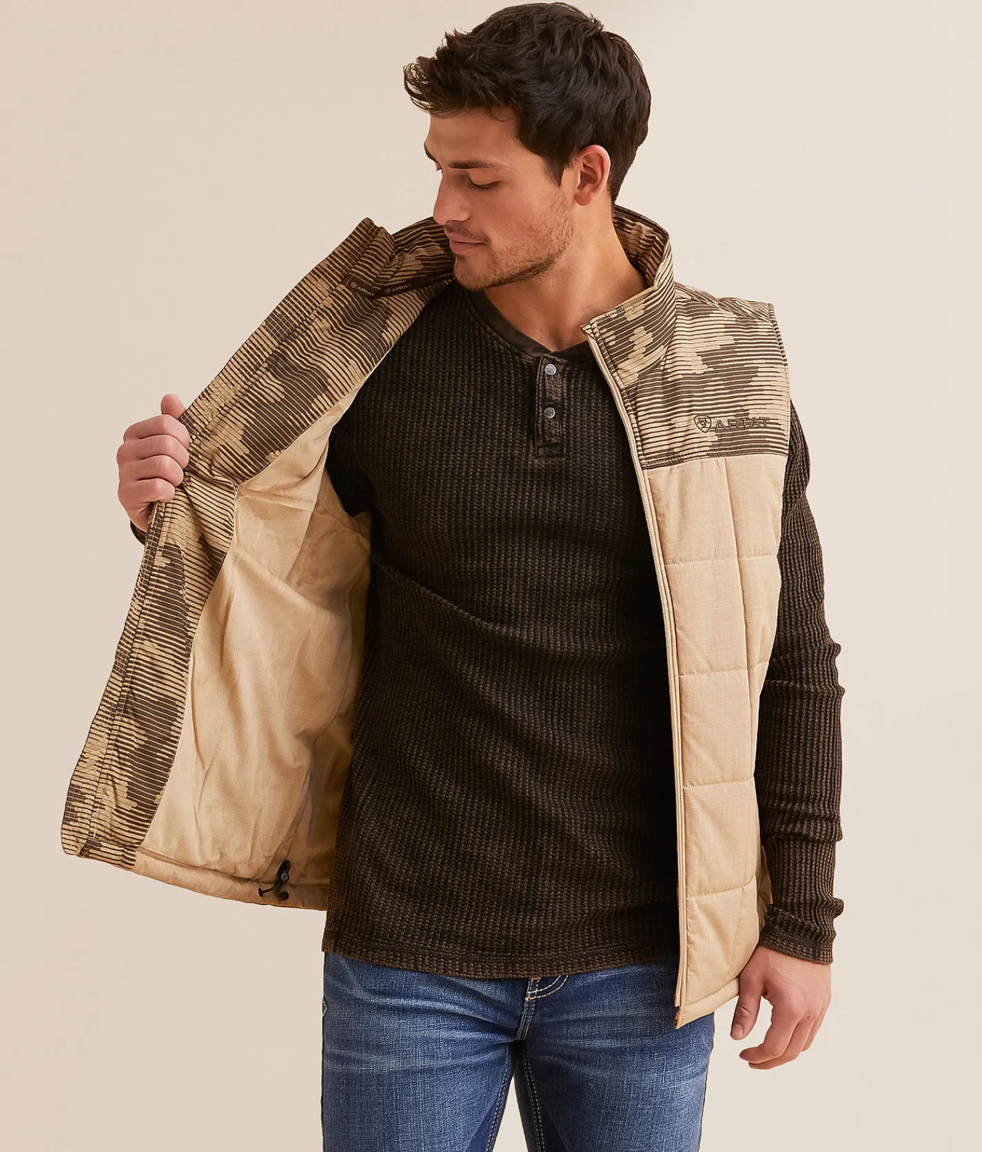 Ariat Crius Insulated Vest Cornstalk Heather Outlet