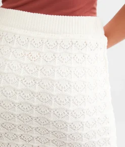 Bottoms | Willow & Root Crochet Maxi Skirt Cream