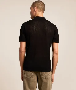 Eight X Crochet Shirt Black Hot