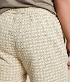 Bottoms|Shorts | Fried Waters Crochet Short Ecru Tan