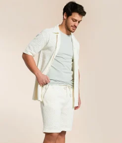Bottoms|Shorts | Fried Waters Crochet Short Cream