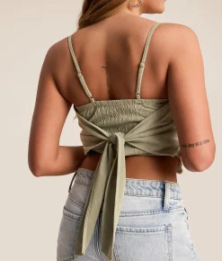 Miss Me Crochet Tank Top Mint Green Discount