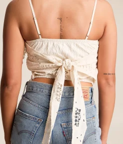 Miss Me Crochet Tank Top Off White Online