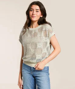 Daytrip Crochet Top Taupe Online