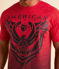 American Fighter Crofton T-Shirt Cherry Dark Cherry Discount