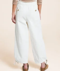 trend:notes Cropped Wide Leg Pant Cream Best