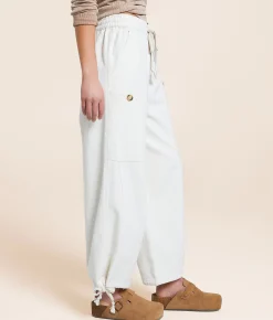 trend:notes Cropped Wide Leg Pant Cream Best