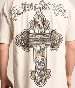 Sullen Crossed T-Shirt Moonbeam New