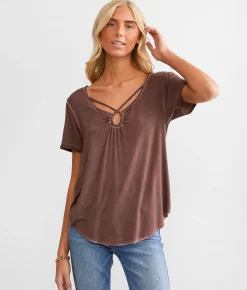 Tops | White Crow Cross Sleek T-Shirt Peppercorn