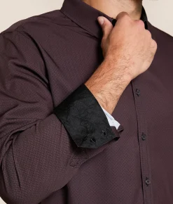 Tops | J.B. Holt Cross Standard Performance Stretch Shirt Black Red