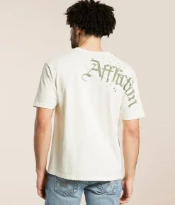 Graphic T-Shirts | Affliction Cross T-Shirt Vintage White