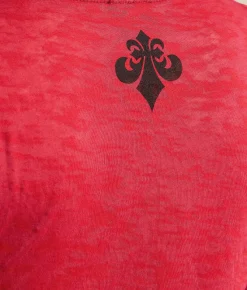 Tops | Affliction Crows Burnout T-Shirt Cherry Red Burnout