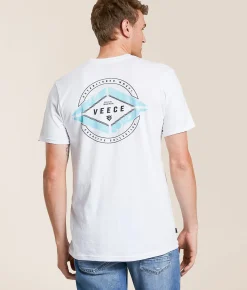 Tops|Graphic T-Shirts | Veece Crystal Ring T-Shirt White