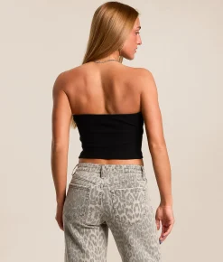 Tops | True Religion Crystal Wing Tube Top Optic White
