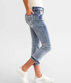 Jeans|Bottoms | Miss Me Cuffed Stretch Capri Jean M458F