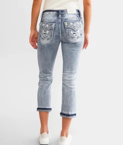 Jeans|Bottoms | Miss Me Cuffed Stretch Capri Jean M458F