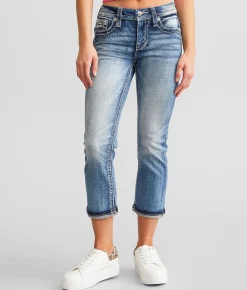 Jeans|Bottoms | Miss Me Cuffed Stretch Capri Jean M383