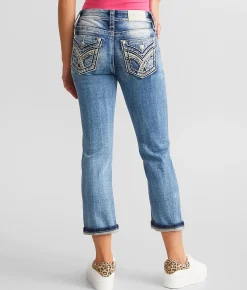 Jeans|Bottoms | Miss Me Cuffed Stretch Capri Jean M383