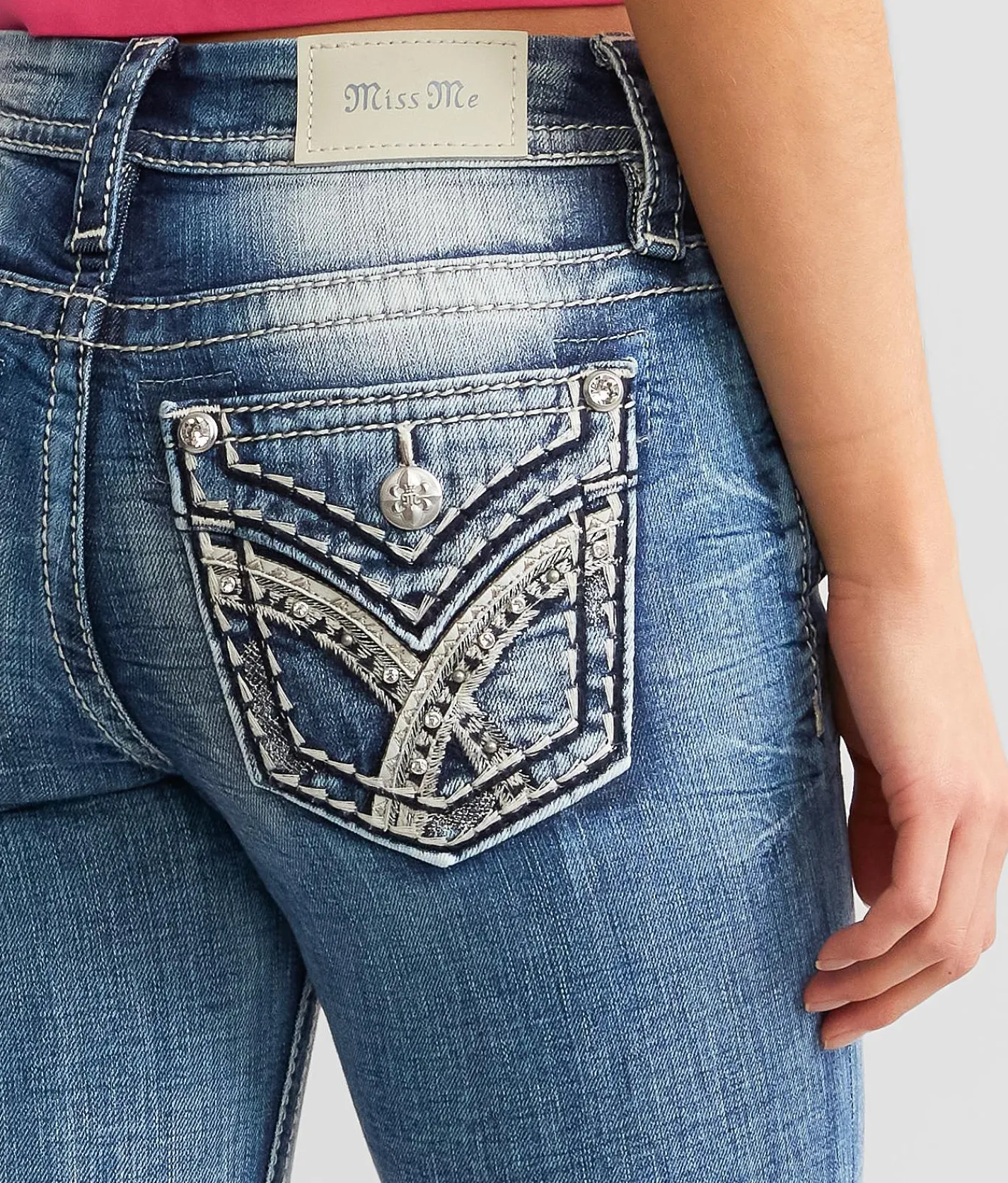 Jeans|Bottoms | Miss Me Cuffed Stretch Capri Jean M383