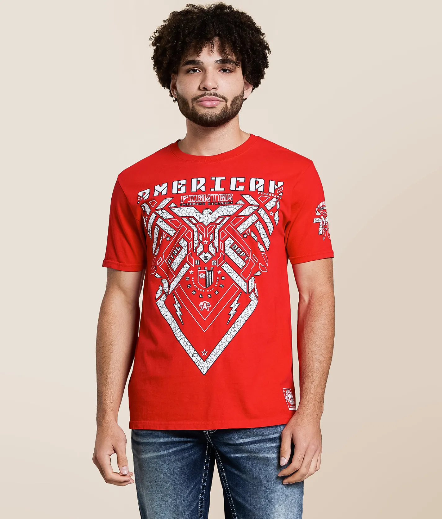 American Fighter Cullen T-Shirt Red Reactive