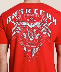 American Fighter Cullen T-Shirt Red Reactive