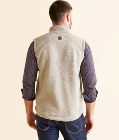 Dakota Grizzly Cumberland Sherpa Vest Chalk Sale