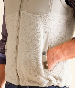 Dakota Grizzly Cumberland Sherpa Vest Chalk Sale