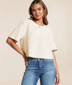 Z Supply Curran Looped Terry Pullover Natural Outlet