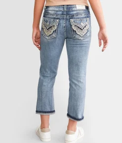 Jeans|Bottoms | Miss Me Curvy Cuffed Stretch Capri Jean M383