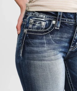 Jeans|Bottoms | Miss Me Curvy Mid-Rise Cuffed Stretch Capri Jean K982B