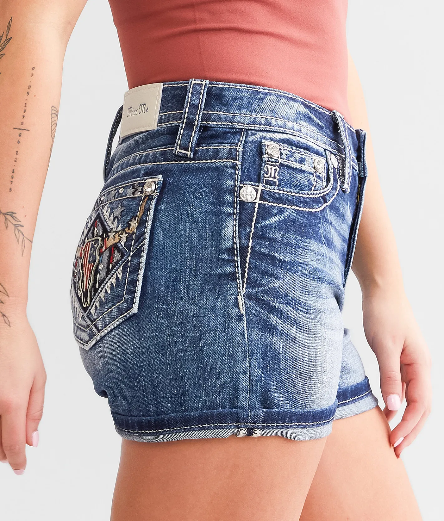 Miss Me Curvy Stretch Short K1431 Online