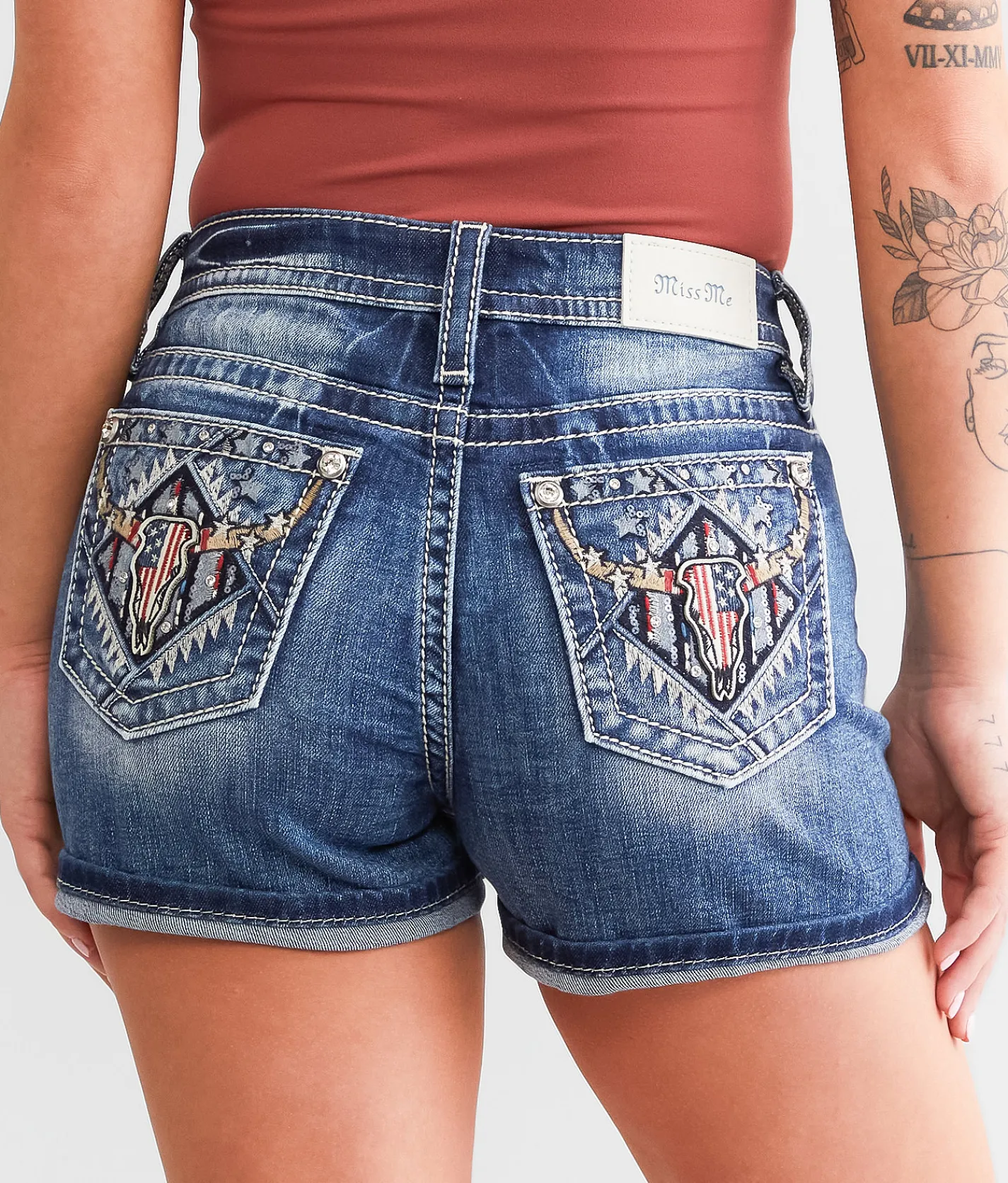 Miss Me Curvy Stretch Short K1431 Online