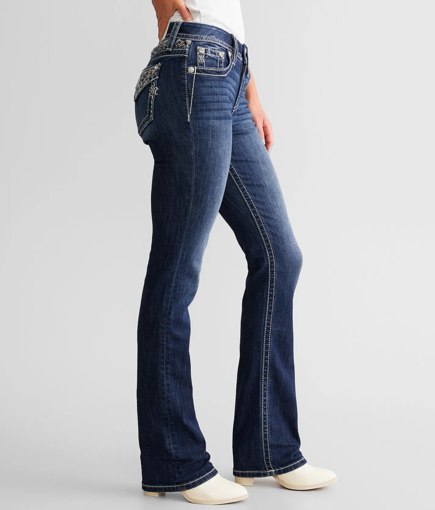 Jeans|Bottoms | Miss Me Curvy Tailored Boot Stretch Jean D1051