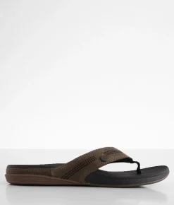Reef Cushion Lux Flip Tan Black New