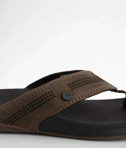 Reef Cushion Lux Flip Tan Black New