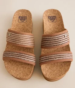 Reef Cushion Vista Hi Sandal Chocolate Raffia Online